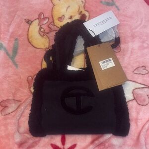Black Shearling Handbag
